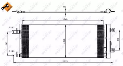 Конденсатор, кондиционер NRF 350085