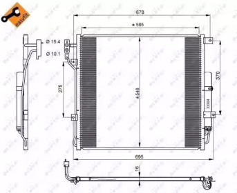 Конденсатор, кондиционер NRF 350220