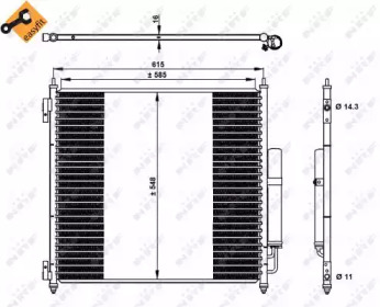 Конденсатор, кондиционер NRF 350336