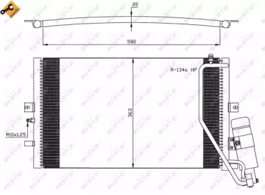 Конденсатор, кондиционер NRF 35558