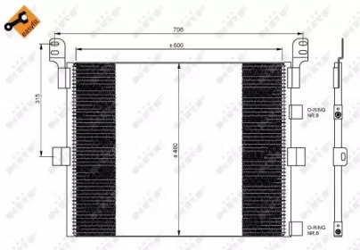 Конденсатор, кондиционер NRF 35788