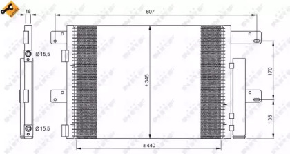 Конденсатор, кондиционер NRF 35896