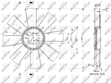 Рабочее колесо вентилятора NRF 49800