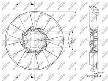 Рабочее колесо вентилятора NRF 49801