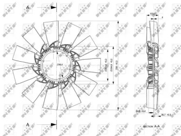 Рабочее колесо вентилятора NRF 49824