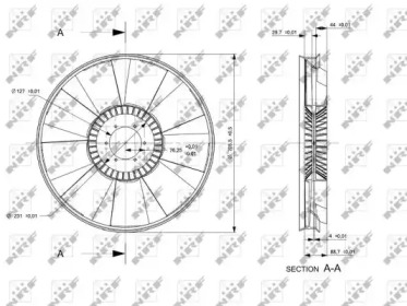 Рабочее колесо вентилятора NRF 49826