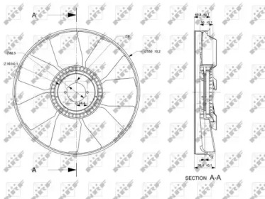 Рабочее колесо вентилятора NRF 49849