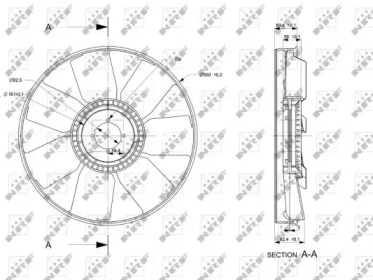 Рабочее колесо вентилятора NRF 49853