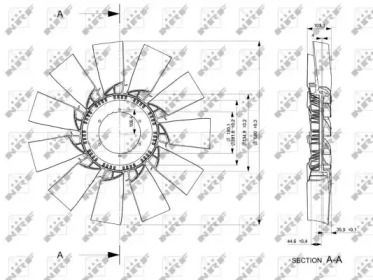 Рабочее колесо вентилятора NRF 49860