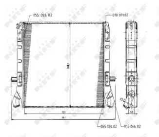 Радиатор, охлаждение двигателя NRF 504791
