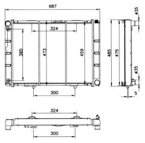 Теплообменник NRF 52028