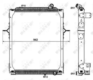 Радиатор, охлаждение двигателя NRF 579563
