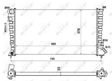 Теплообменник NRF 58189A