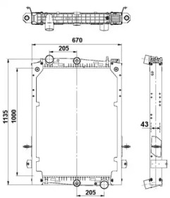 Теплообменник NRF 58280