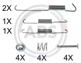 Комплектующие, тормозная колодка A.B.S. 0002Q