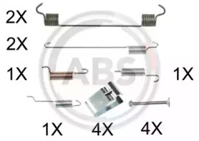 Комплектующие, тормозная колодка A.B.S. 0005Q