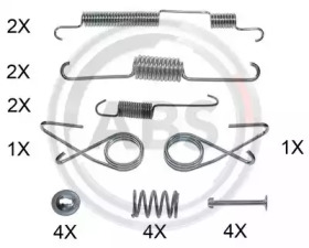 Комплектующие, тормозная колодка A.B.S. 0022Q