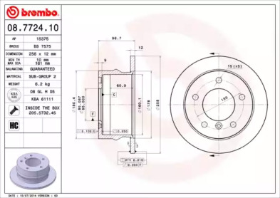 Тормозной диск A.B.S. 08.7724.10