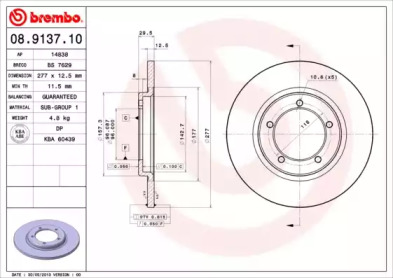 Тормозной диск A.B.S. 08.9137.10