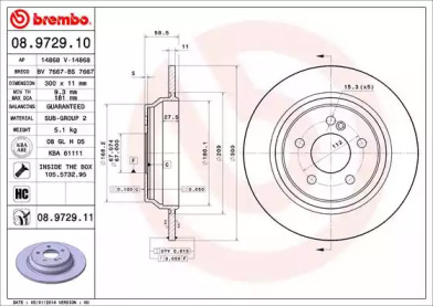 Тормозной диск A.B.S. 08.9729.11