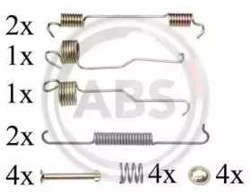 Комплектующие, тормозная колодка A.B.S. 0804Q