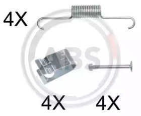 Комплектующие, тормозная колодка A.B.S. 0884Q