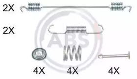Комплектующие, тормозная колодка A.B.S. 0889Q