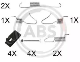 Комплектующие, стояночная тормозная система A.B.S. 0898Q