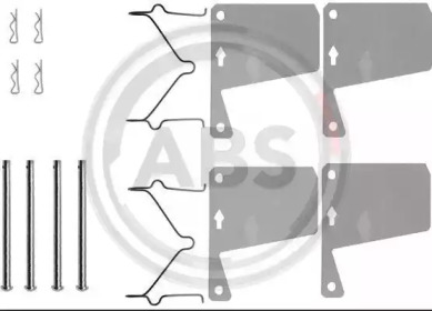 Комплектующие, колодки дискового тормоза A.B.S. 0960Q