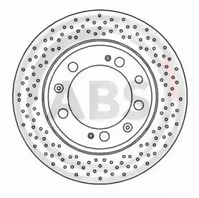 Тормозной диск A.B.S. 16492
