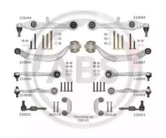 Ремкомплект, поперечный рычаг подвески A.B.S. 219900