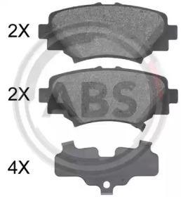 Комплект тормозных колодок A.B.S. 35032