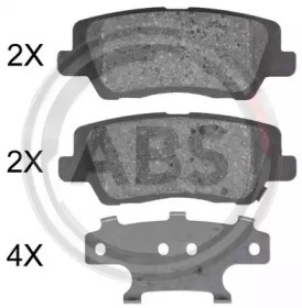 Комплект тормозных колодок A.B.S. 35035