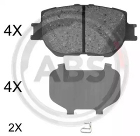 Комплект тормозных колодок A.B.S. 35061