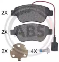 Комплект тормозных колодок A.B.S. 35136