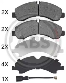 Комплект тормозных колодок A.B.S. 35141