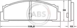 Комплект тормозных колодок A.B.S. 36003