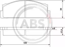 Комплект тормозных колодок A.B.S. 36004