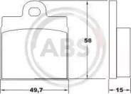 Комплект тормозных колодок A.B.S. 36038