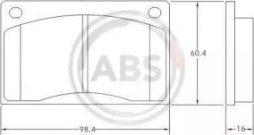 Комплект тормозных колодок A.B.S. 36047