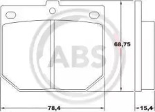 Комплект тормозных колодок A.B.S. 36078