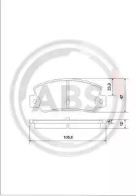 Комплект тормозных колодок A.B.S. 36081