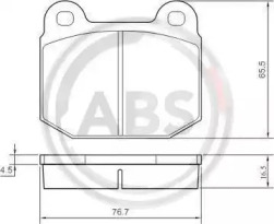 Комплект тормозных колодок A.B.S. 36090