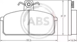 Комплект тормозных колодок A.B.S. 36146