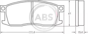 Комплект тормозных колодок A.B.S. 36155