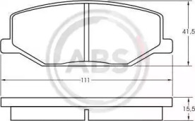 Комплект тормозных колодок A.B.S. 36179