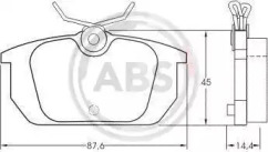 Комплект тормозных колодок A.B.S. 36188