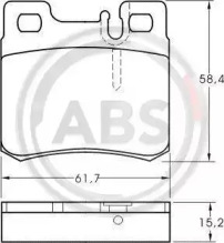 Комплект тормозных колодок A.B.S. 36687