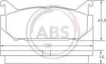 Комплект тормозных колодок A.B.S. 36796