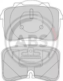 Комплект тормозных колодок A.B.S. 36813